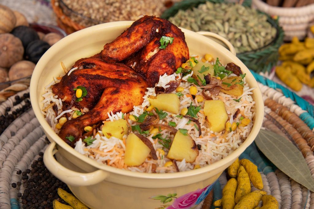 Communal meal-Biriani